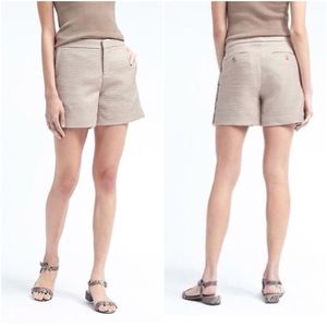 Banana Republic Tweed Shorts with Fringe